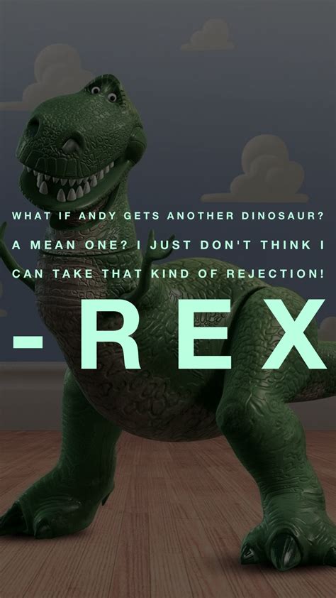 rex toy story quotes|toystory3rex.